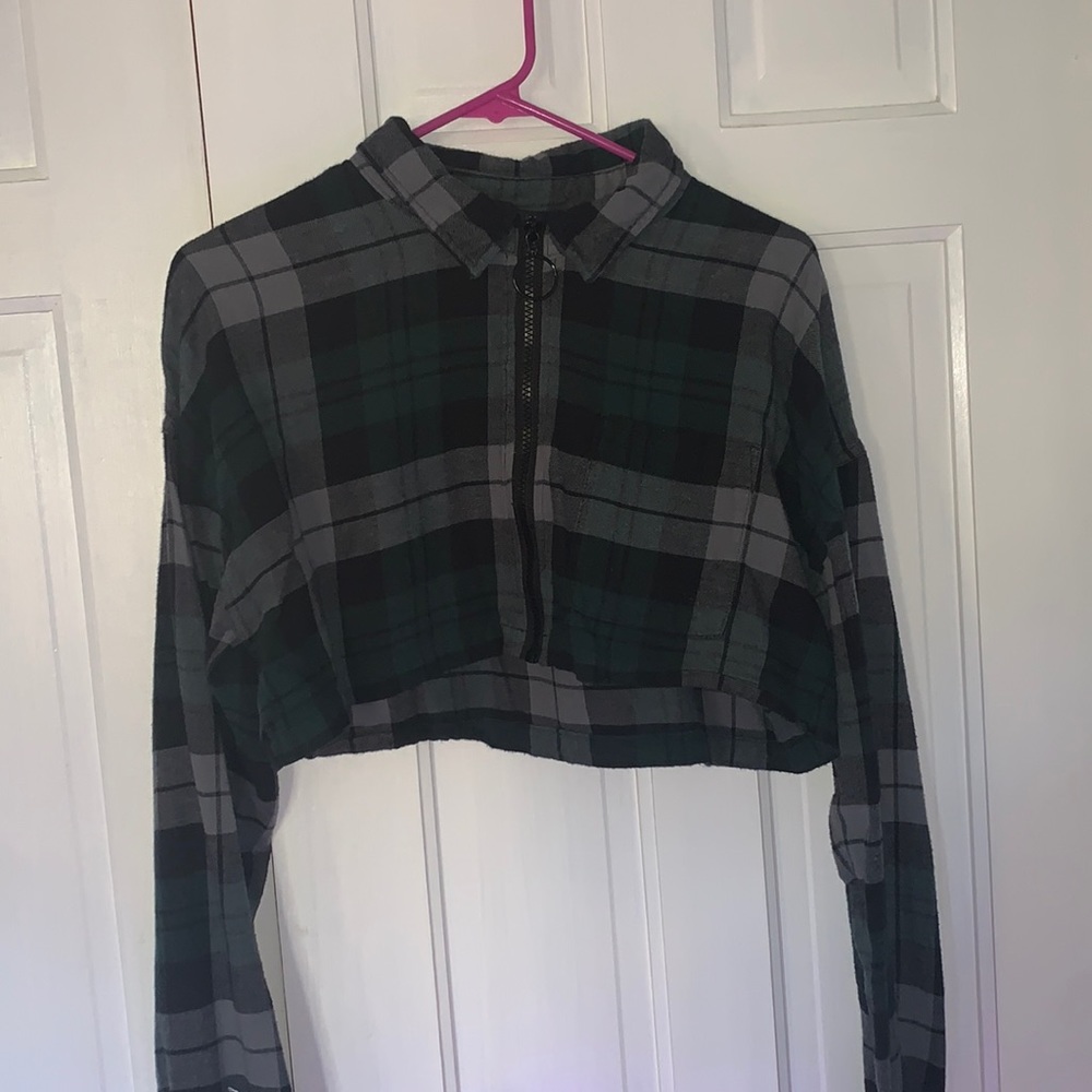 Cropped flannel